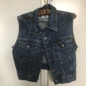 Vintage CK JEANS denim vest REALLY RARE